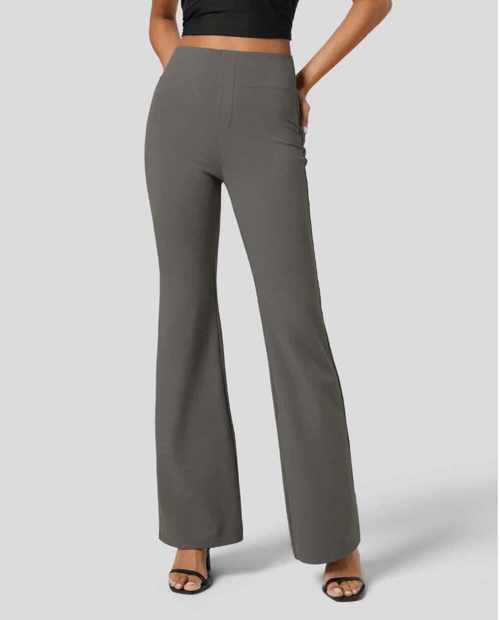 New Halara Women's Chimera Flex High Waisted Slight Flare Work Pants Size L